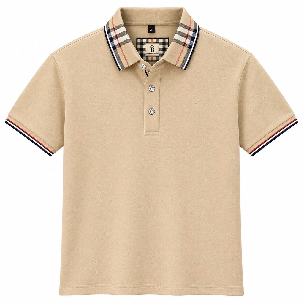 Check-Trim Polo Shirt