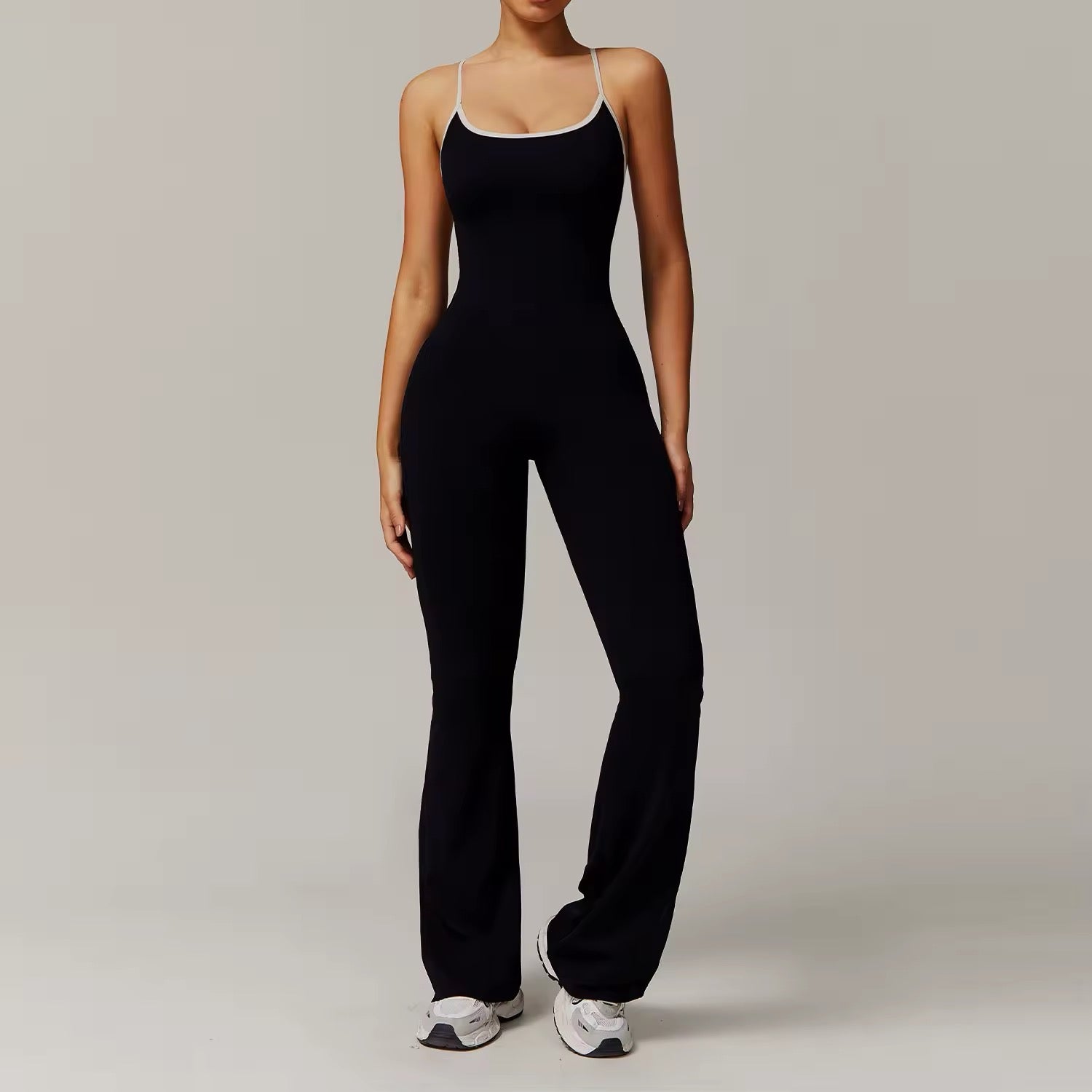 Cross Beauty Back Woman Gym jumpsuit