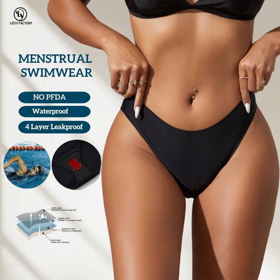 Waterproof Swimwear Menstrualfor Women Seamless Period Panties