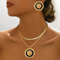 2pcs Set of Fashionable Lion Head Drip