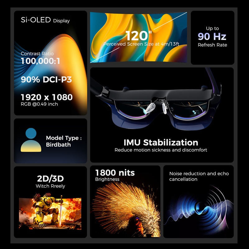 Ar Movie Vr Glasses Ar Hardware Glasses With Vivid Cinematic Display