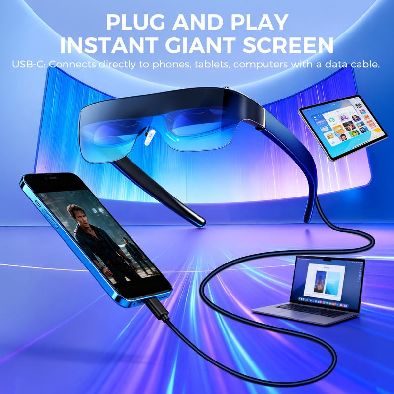Ar Movie Vr Glasses Ar Hardware Glasses With Vivid Cinematic Display