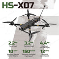 HS Airforce HS X07 7 Inch Racing FPV with Camera Carbon Fiber