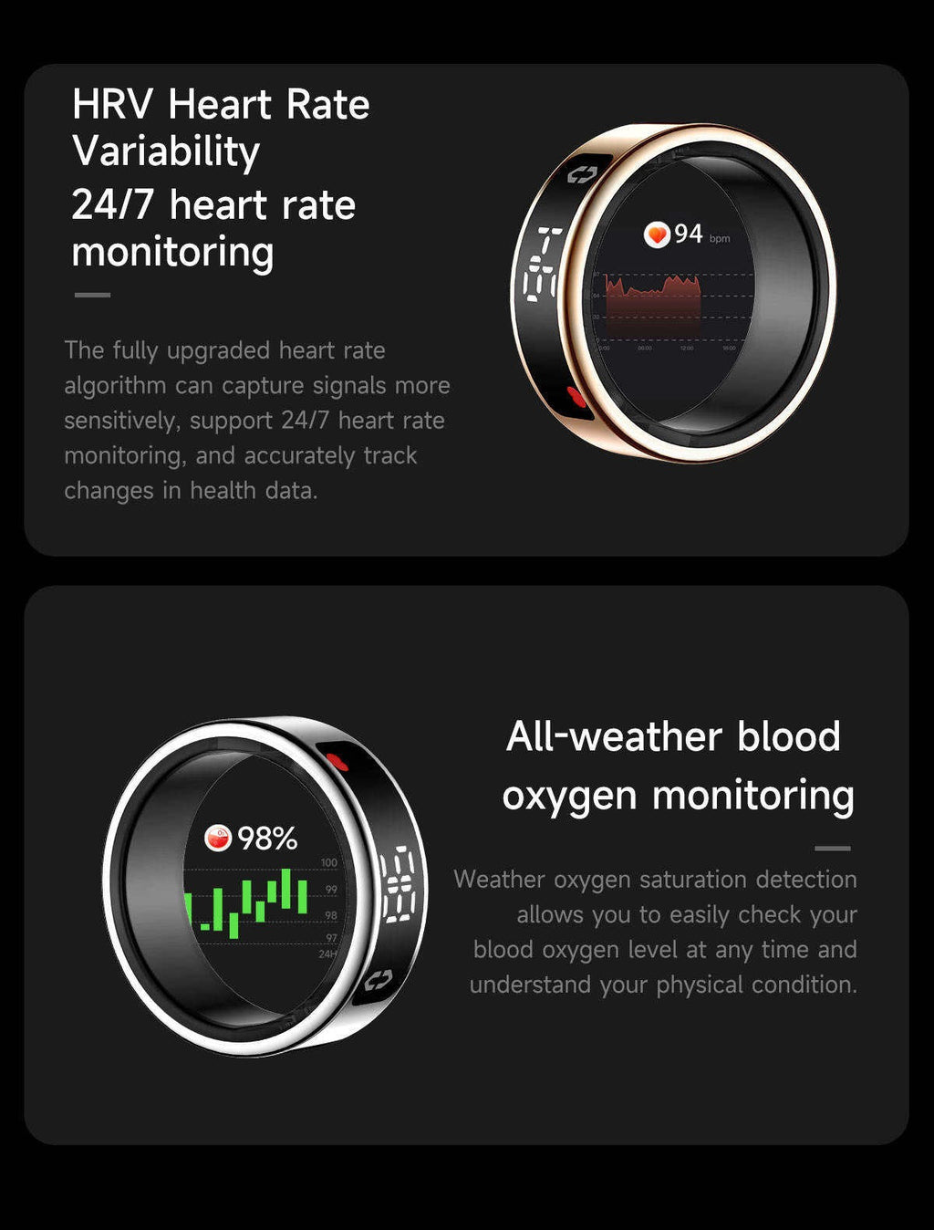 Smart ring Water proof